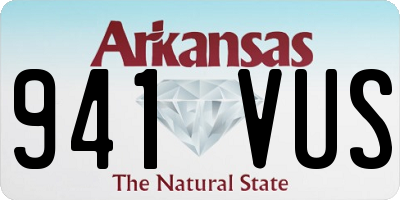 AR license plate 941VUS