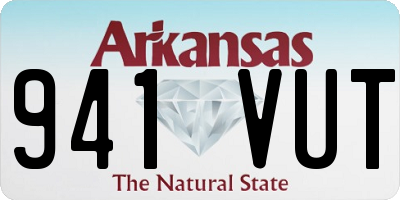 AR license plate 941VUT