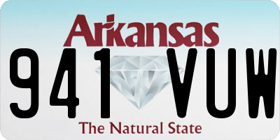 AR license plate 941VUW