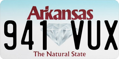 AR license plate 941VUX