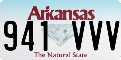 AR license plate 941VVV