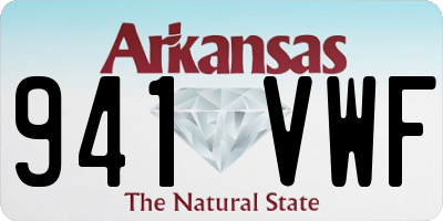 AR license plate 941VWF