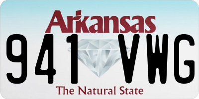 AR license plate 941VWG
