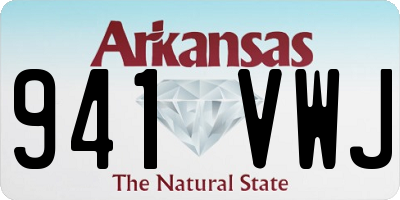 AR license plate 941VWJ