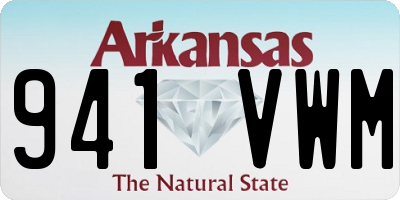 AR license plate 941VWM