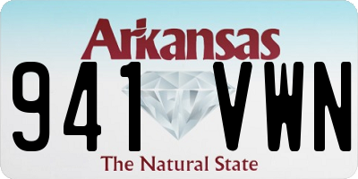 AR license plate 941VWN