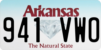 AR license plate 941VWO