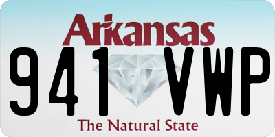 AR license plate 941VWP