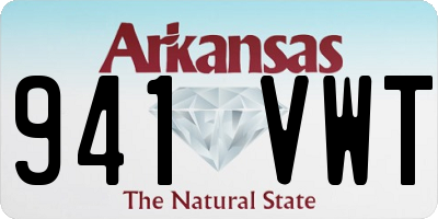 AR license plate 941VWT
