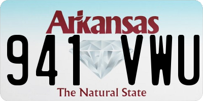 AR license plate 941VWU