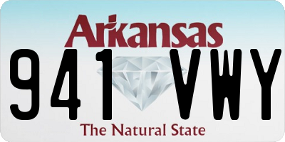 AR license plate 941VWY