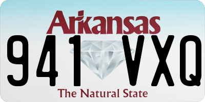 AR license plate 941VXQ