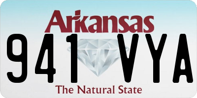 AR license plate 941VYA