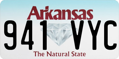 AR license plate 941VYC
