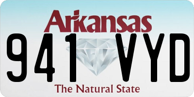 AR license plate 941VYD