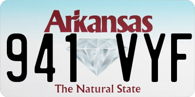 AR license plate 941VYF