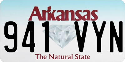 AR license plate 941VYN