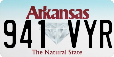 AR license plate 941VYR