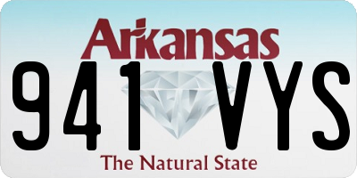 AR license plate 941VYS