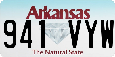 AR license plate 941VYW