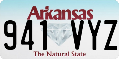 AR license plate 941VYZ