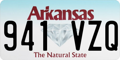 AR license plate 941VZQ