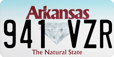 AR license plate 941VZR