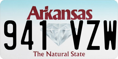 AR license plate 941VZW