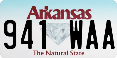 AR license plate 941WAA