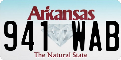 AR license plate 941WAB