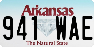 AR license plate 941WAE