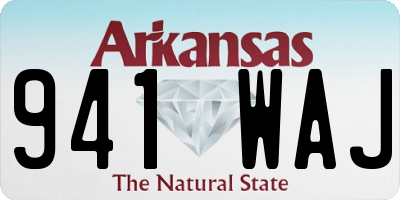 AR license plate 941WAJ