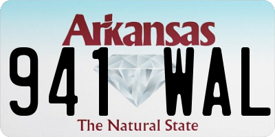 AR license plate 941WAL
