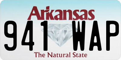 AR license plate 941WAP