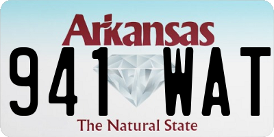 AR license plate 941WAT