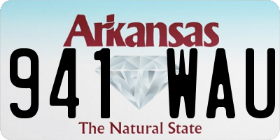 AR license plate 941WAU