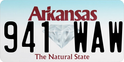 AR license plate 941WAW