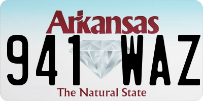 AR license plate 941WAZ