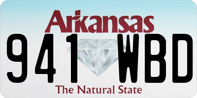 AR license plate 941WBD