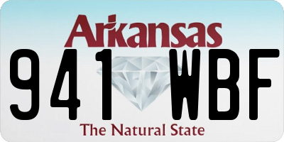 AR license plate 941WBF