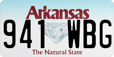AR license plate 941WBG