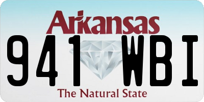 AR license plate 941WBI