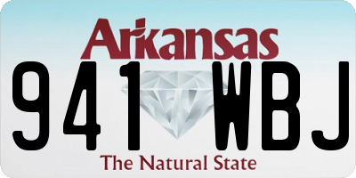 AR license plate 941WBJ