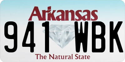 AR license plate 941WBK