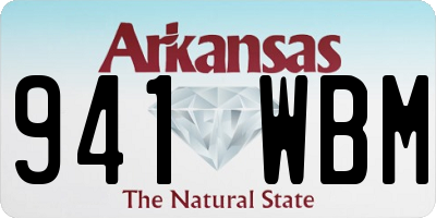 AR license plate 941WBM