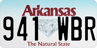 AR license plate 941WBR