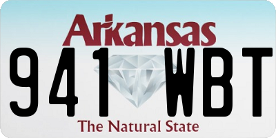 AR license plate 941WBT