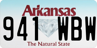AR license plate 941WBW