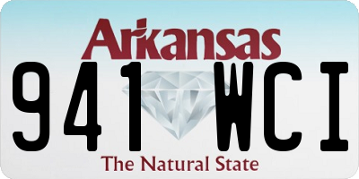 AR license plate 941WCI