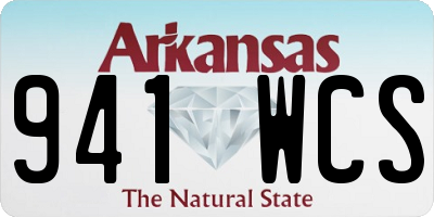 AR license plate 941WCS